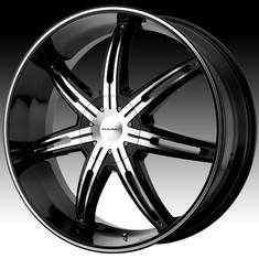 KMC KM678 BLACK MACHINED