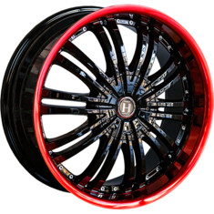 HARP Y-01 GLOSSY-BLACK__RED-LIP