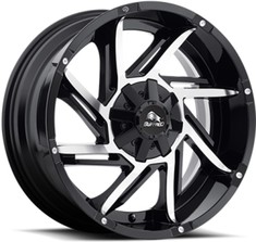 BUFFALO BW-422 GLOSS-BLACK-MACHINED-FACE